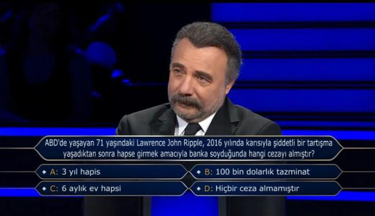 ABD'de yaşayan 71 yaşındaki Lawrence John Ripple, 2016 yılında karısıyla şiddetli bir tartışma yaşadıktan sonra hapse gi..