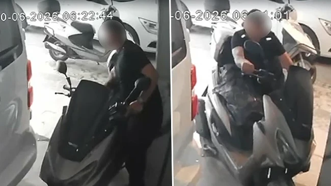 İzmir'de motosiklet hırsızlığı: O anlar kamerada