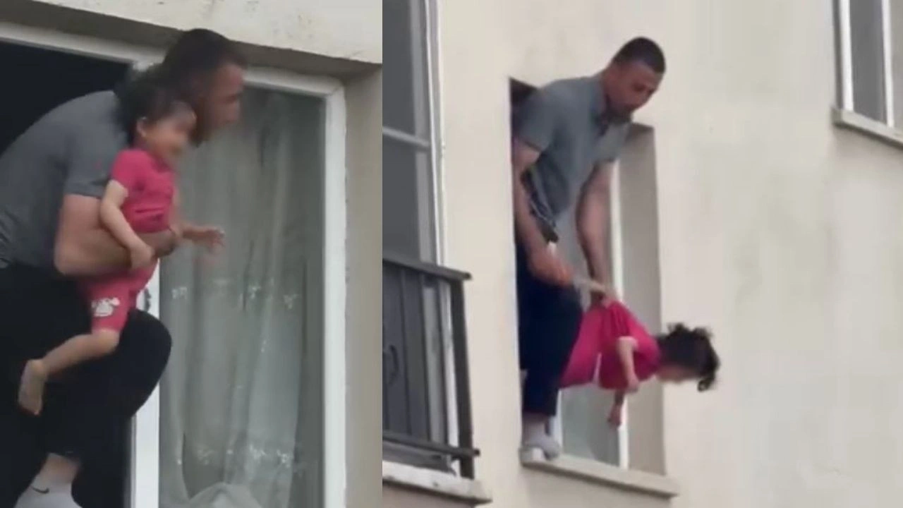 3 yaşındaki kızını bıçakla rehin alan babaya özel harekat müdahale etti