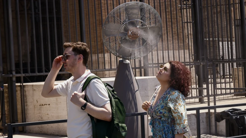 Roma'da kavurucu sıcaklarla yaşam mücadelesi