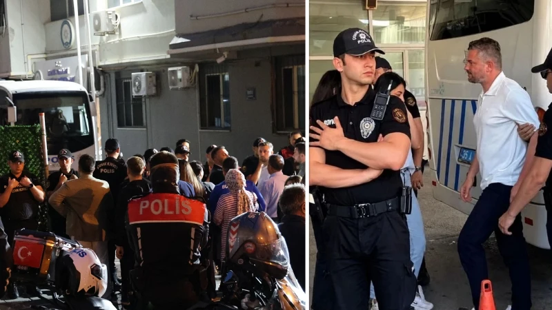Buca Belediyesi'ne yönelik ‘yolsuzluk’ operasyonunda şüpheliler adliyeye getirildi