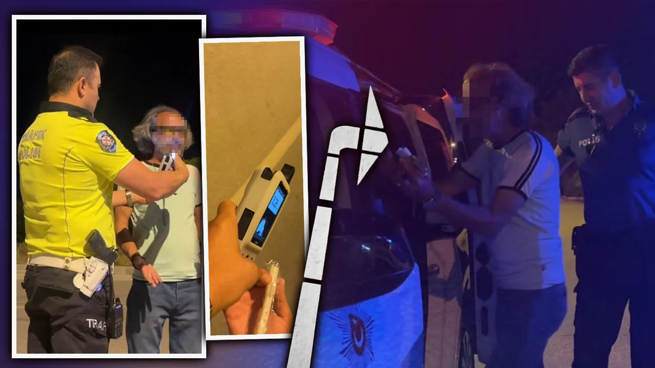 Kendi kendini ele verdi! Polise ‘Kolay gelsin’ demeye geldi, 3.28 promil alkollü çıktı