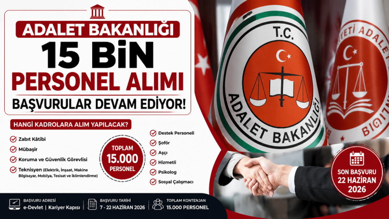 Adalet Bakanlığı personel alımı başvuruları başladı mı? e-Devlet Kariyer Kapısı giriş ekranı