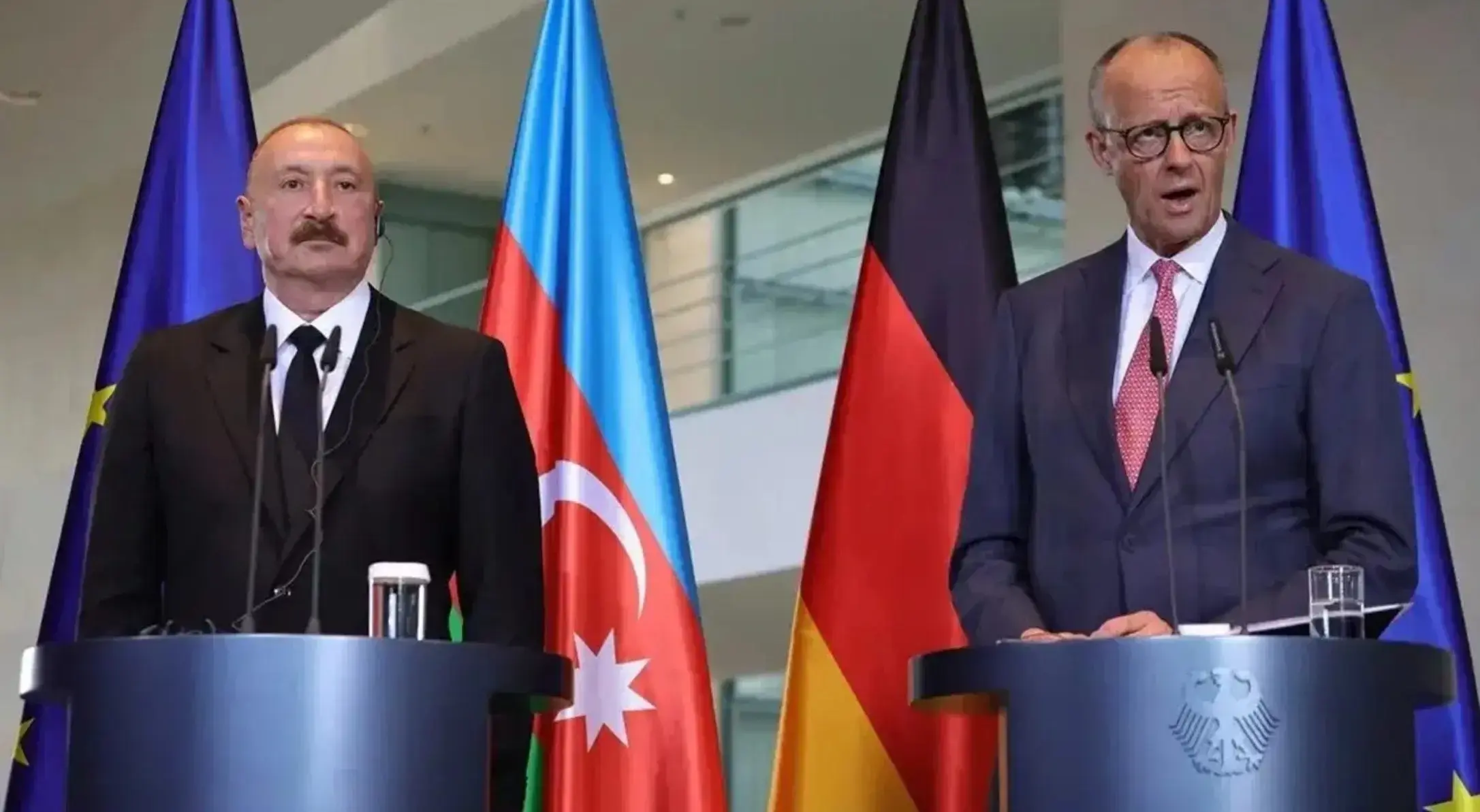 Merz'den Bakü'deki Alman-Rus görüşmesi iddiasına yanıt! 'Haberim yok'