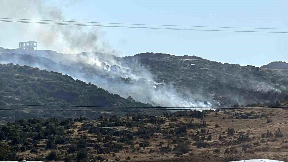Gaziantep'te makilik alanda çıkan yangın söndürüldü
