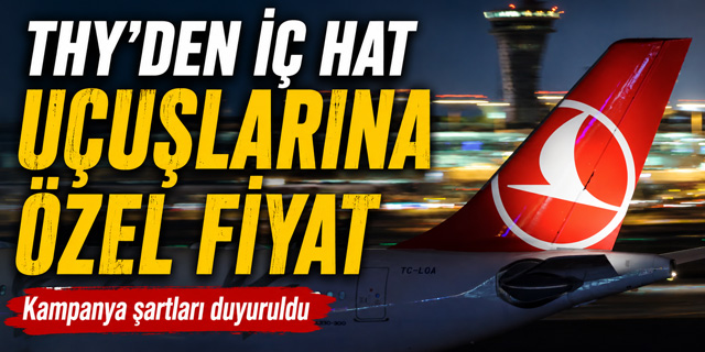 THY'den Yurt İçi Uçuşlarda İndirimli Bilet Kampanyası