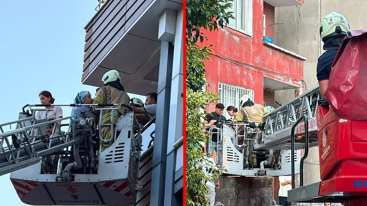 Kağıthane’de korkutan yangın! 5 katlı binayı alevler sardı: 4 kişi dumandan etkilendi!
