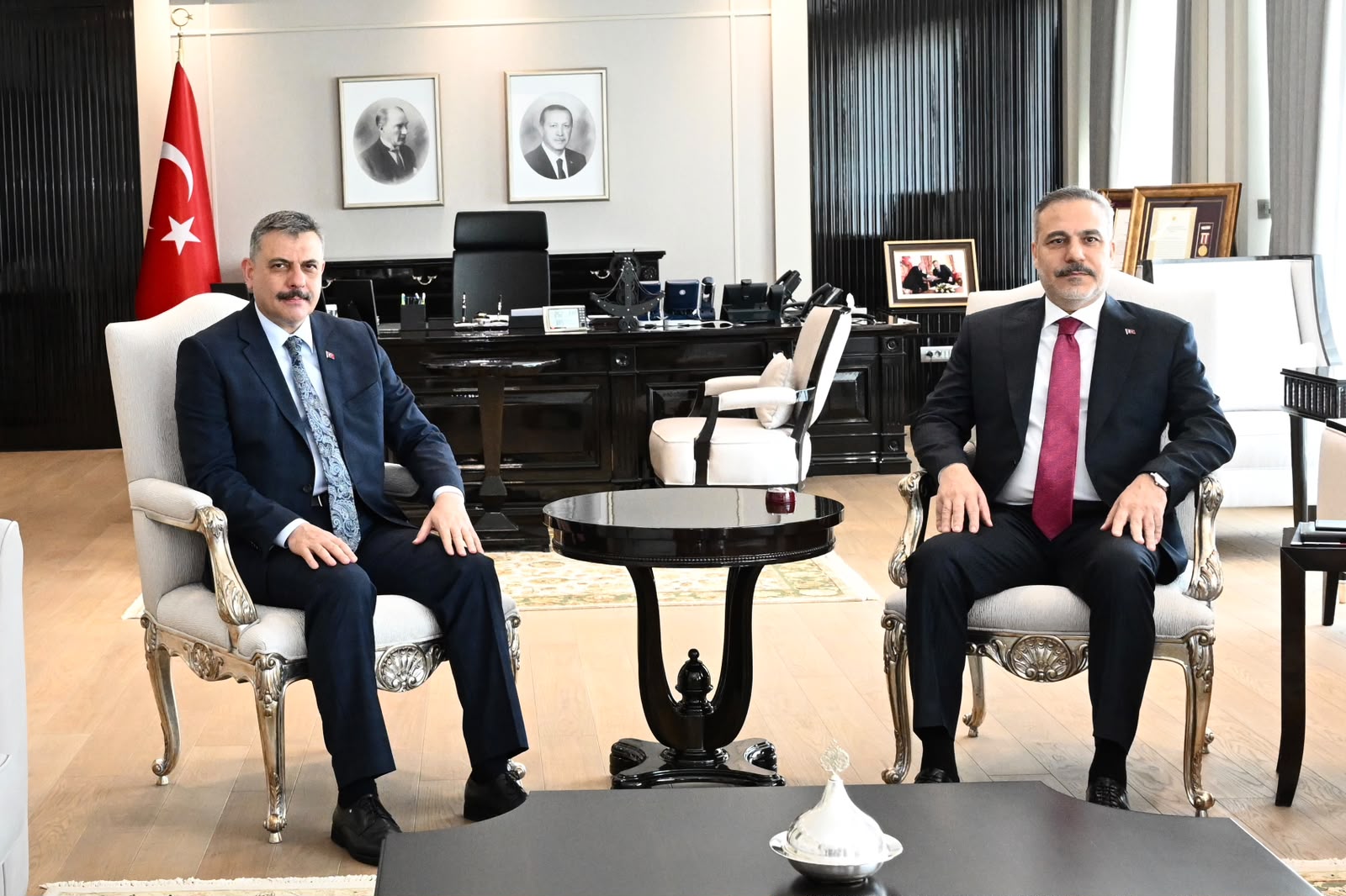 İçişleri Bakanı Çiftçi, Dışişleri Bakanı Fidan ile görüştü