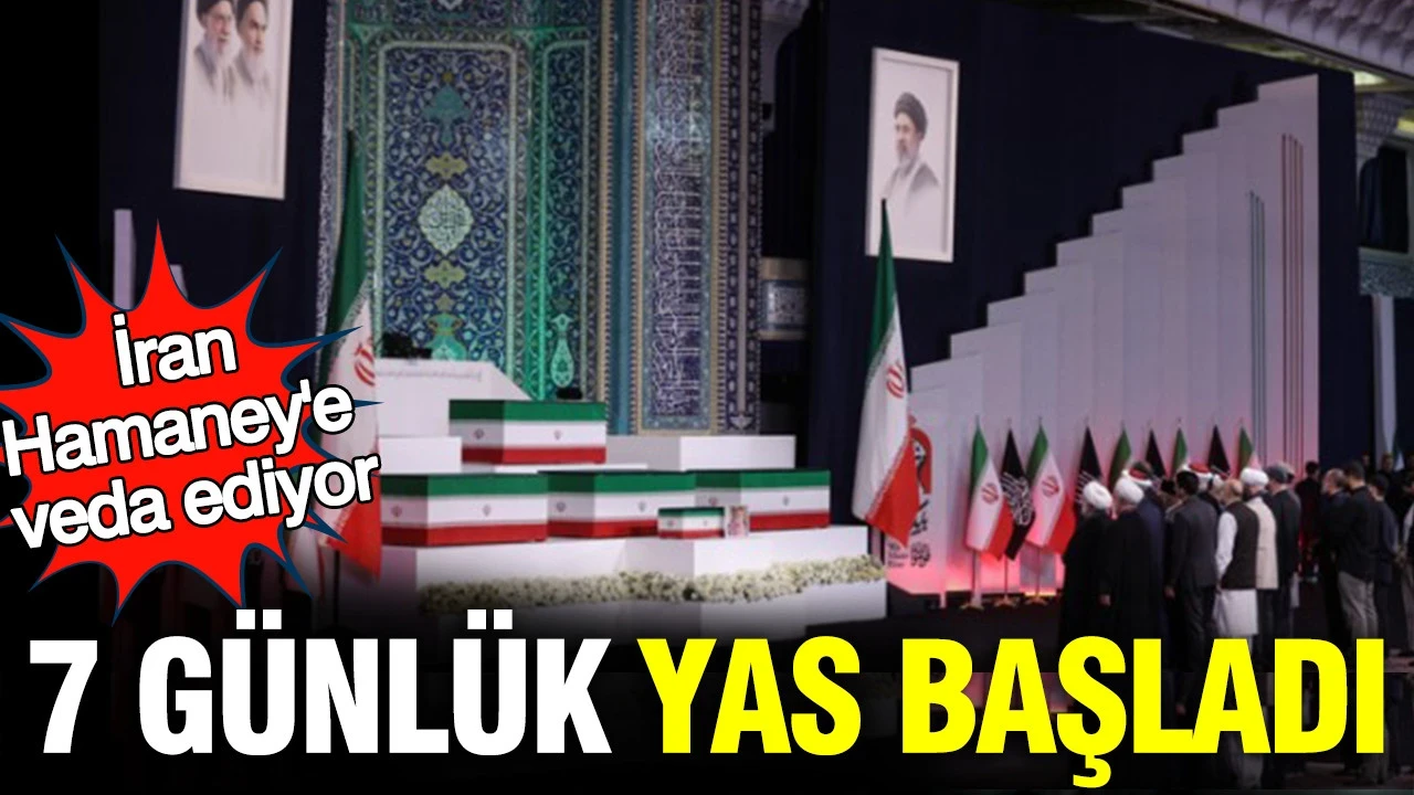 İran'da 7 günlük yas başladı: Hamaney için cenaze töreni Tahran'da düzenleniyor