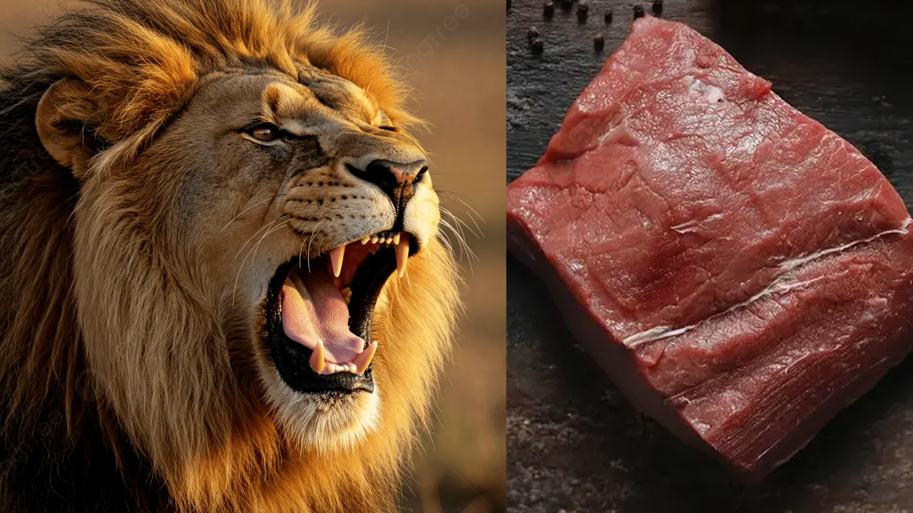 Yemek için aslan eti aldı bakın ne eti çıktı!