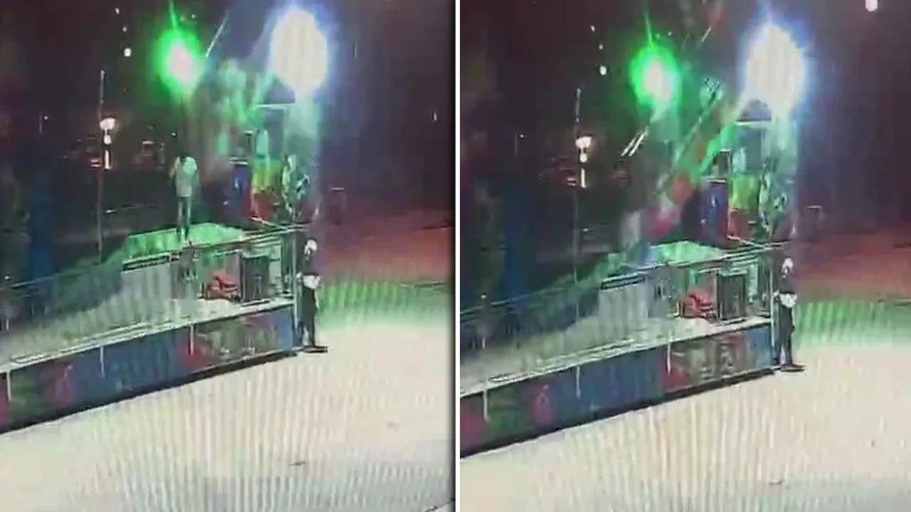 Lunaparkta korkunç ölüm! 20 yaşındaki gencin sürüklendiği anlar kamerada