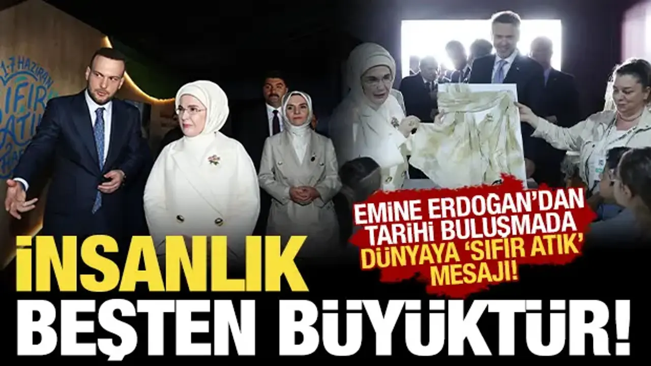 Emine Erdoğan 'İnsanlık beşten büyüktür' diyerek dünyaya seslendi!