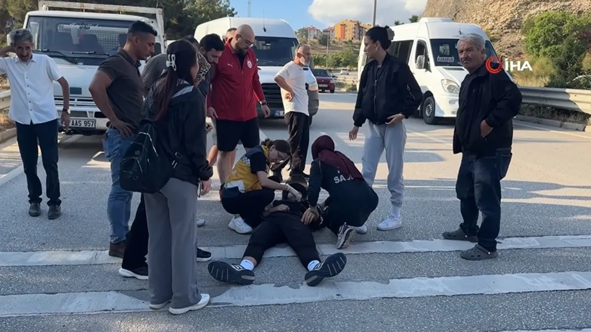 Karabük’te devrilen motosikletin sürücüsü yaralandı