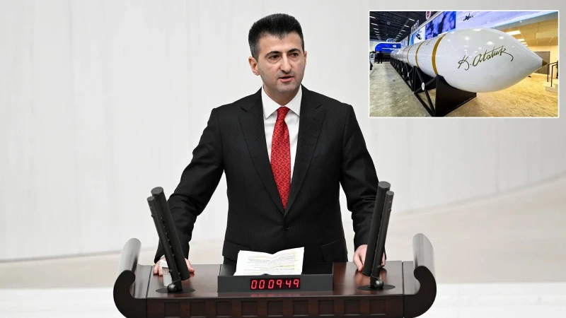 AK Partili Çelebi'den CHP'ye gönderme: Atatürk'ü rakı bardaklarına değil füzelere yazıyoruz