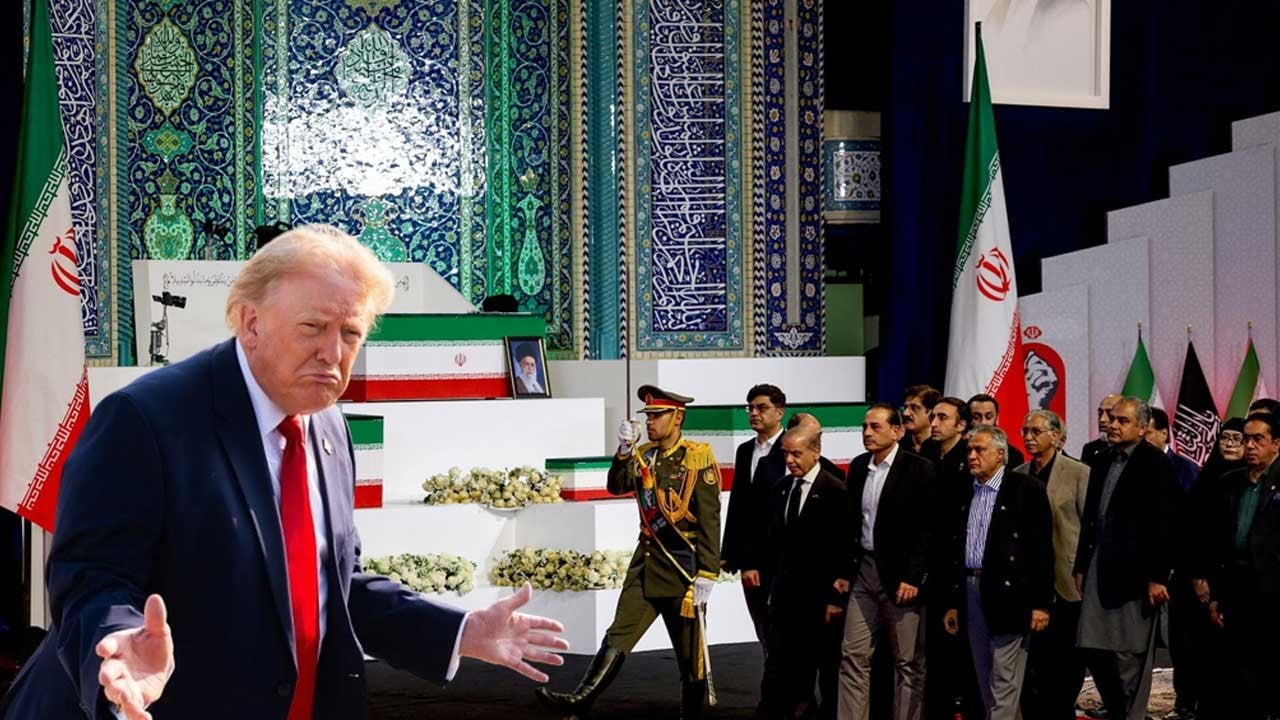 Trump cenaze sırasında da tehdit savurdu: Hepsi orada, tek atışla işlerini bitirebiliriz!