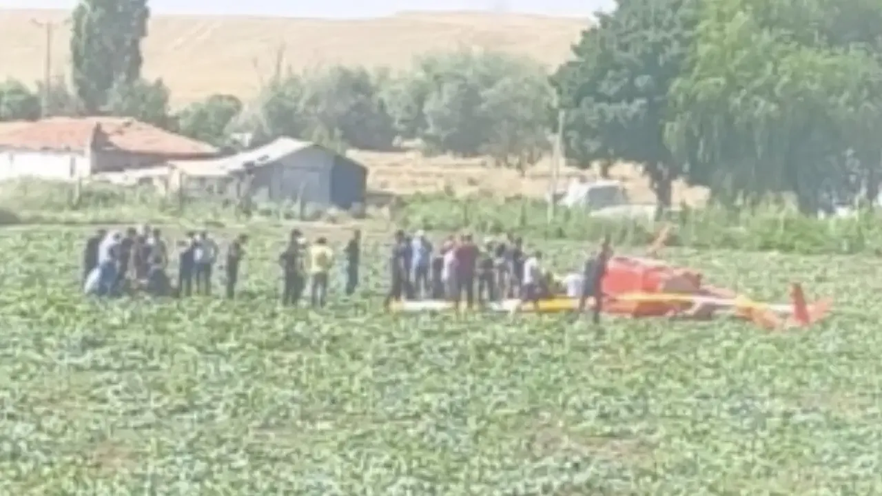 Ankara'da eğitim helikopteri düştü