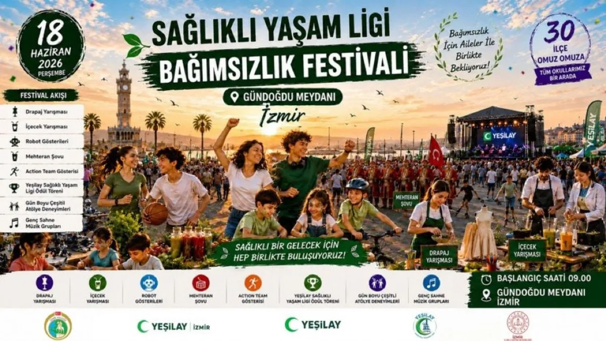 İzmir'de Yeşilay Bağımsızlık Festivali