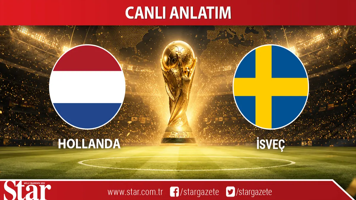 CANLI: Hollanda - İsveç