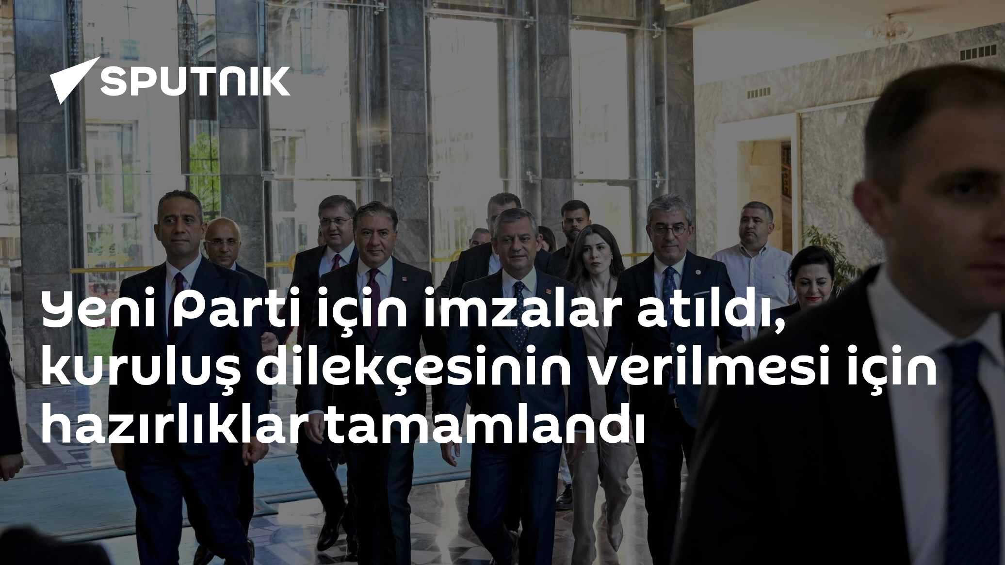 Yeni Parti için imzalar atıldı, kuruluş dilekçesinin verilmesi için hazırlıklar tamamlandı