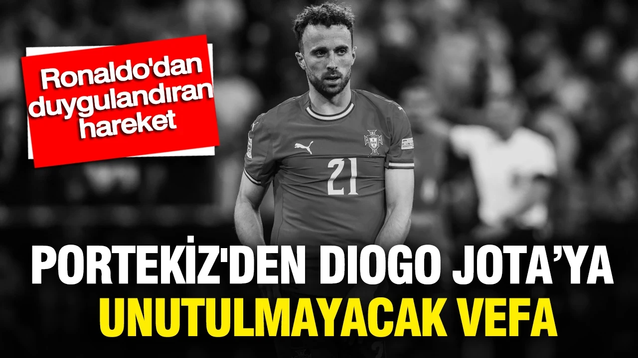 Portekiz, Diogo Jota'yı unutmadı: Ronaldo'dan duygulandıran hareket