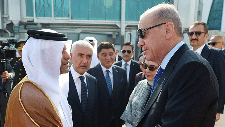 Cumhurbaşkanı Erdoğan, Katar'a geldi