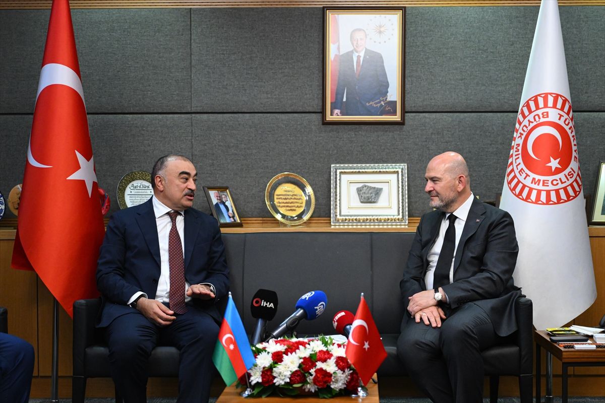 Soylu'dan Azerbaycan Büyükelçisi'ne veda ziyareti