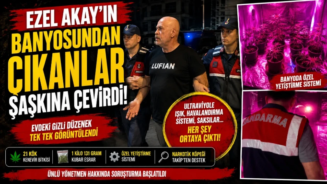 Ezel Akay'ın banyosundan çıkanlar şaşkına çevirdi! İşte Ezel Akay'ın kurduğu uyuşturucu düzeneği