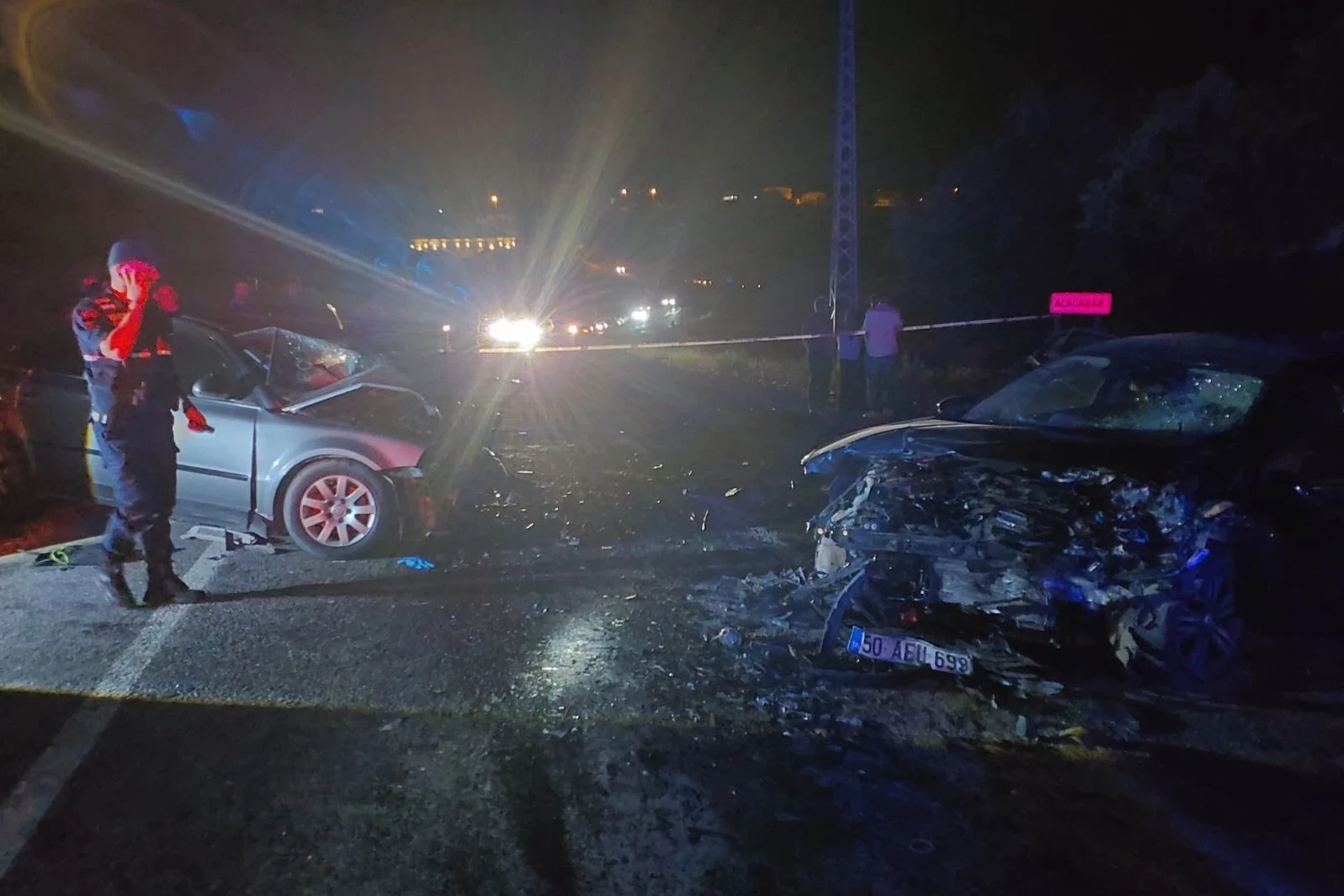 Nevşehir’de iki otomobil çarpıştı: 1 ölü, 5 yaralı