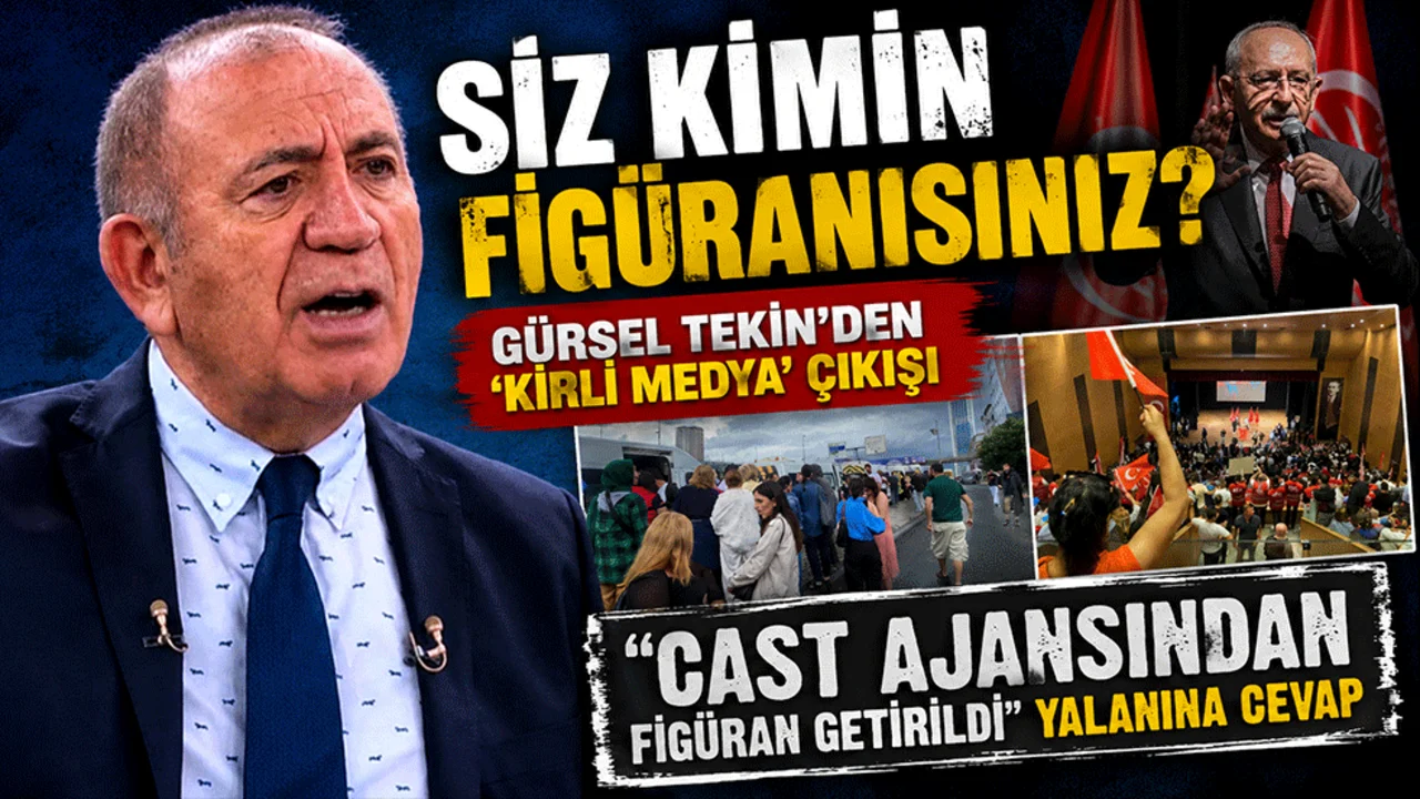 "Siz kimin figüranısınız?" Gürsel Tekin'den 'kirli medya' çıkışı “cast ajansından figüran getirildi" yalanına cevap