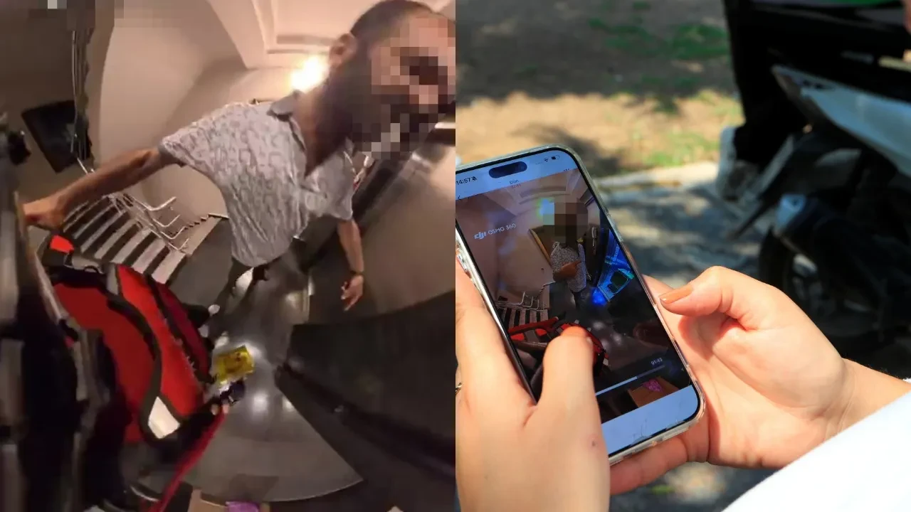 Apartman görevlisinden kadın kuryeye çirkin saldırı! ‘Asansörü kullanamazsın’