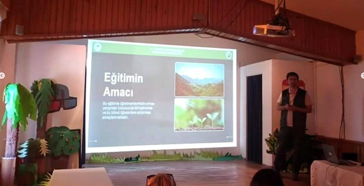 Datça'da öğretmenlere orman yangını eğitimi