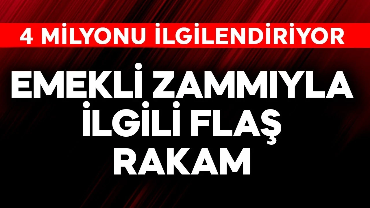4 milyonu ilgilendiren emekli zammıyla ilgili flaş rakam