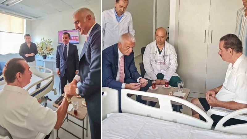 Bakan Ersoy'dan sanatçı İbrahim Tatlıses'e 'geçmiş olsun' ziyareti