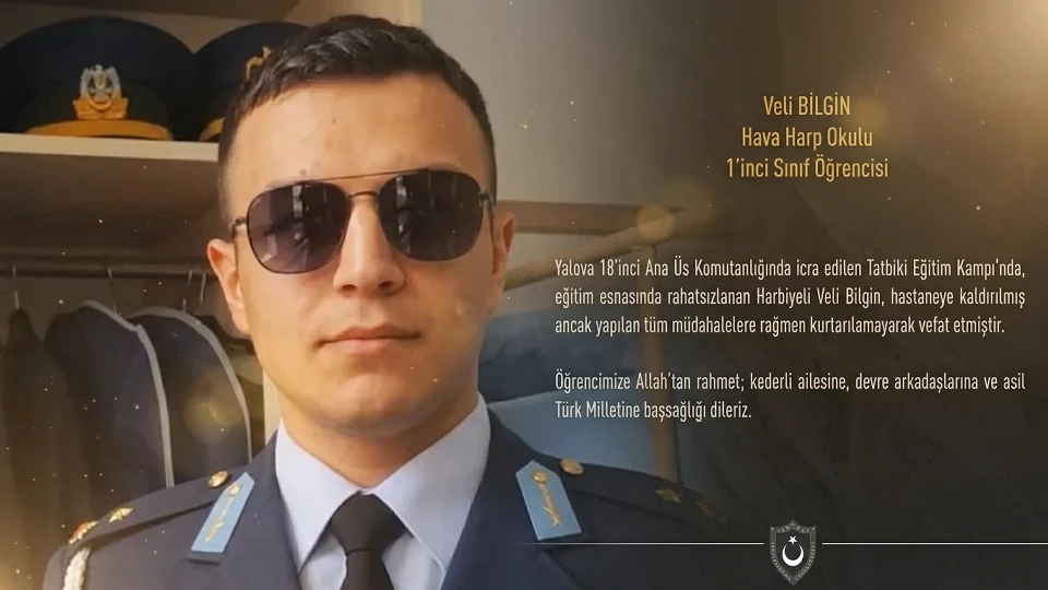 MSÜ'den acı haber: Hava Harp Okulu öğrencisi Veli Bilgin eğitim sırasında rahatsızlanarak hayatını kaybetti