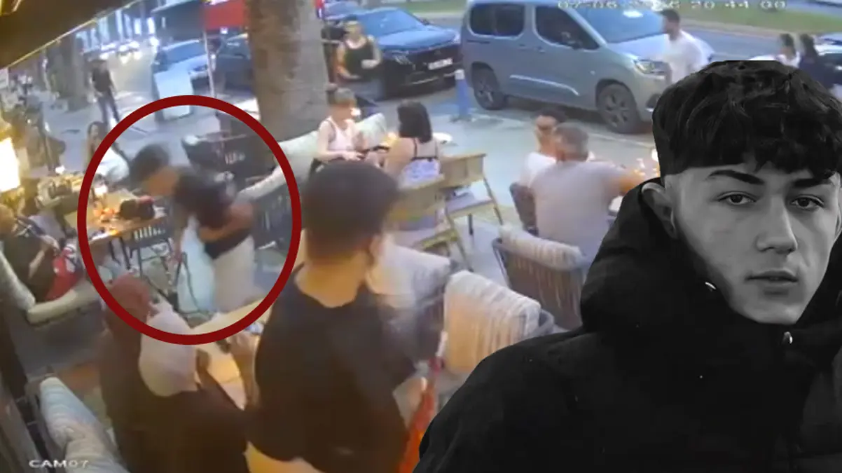 Bıçaklanan ortaokul öğrencisinin son anları! Can havliyle kafeye sığındı