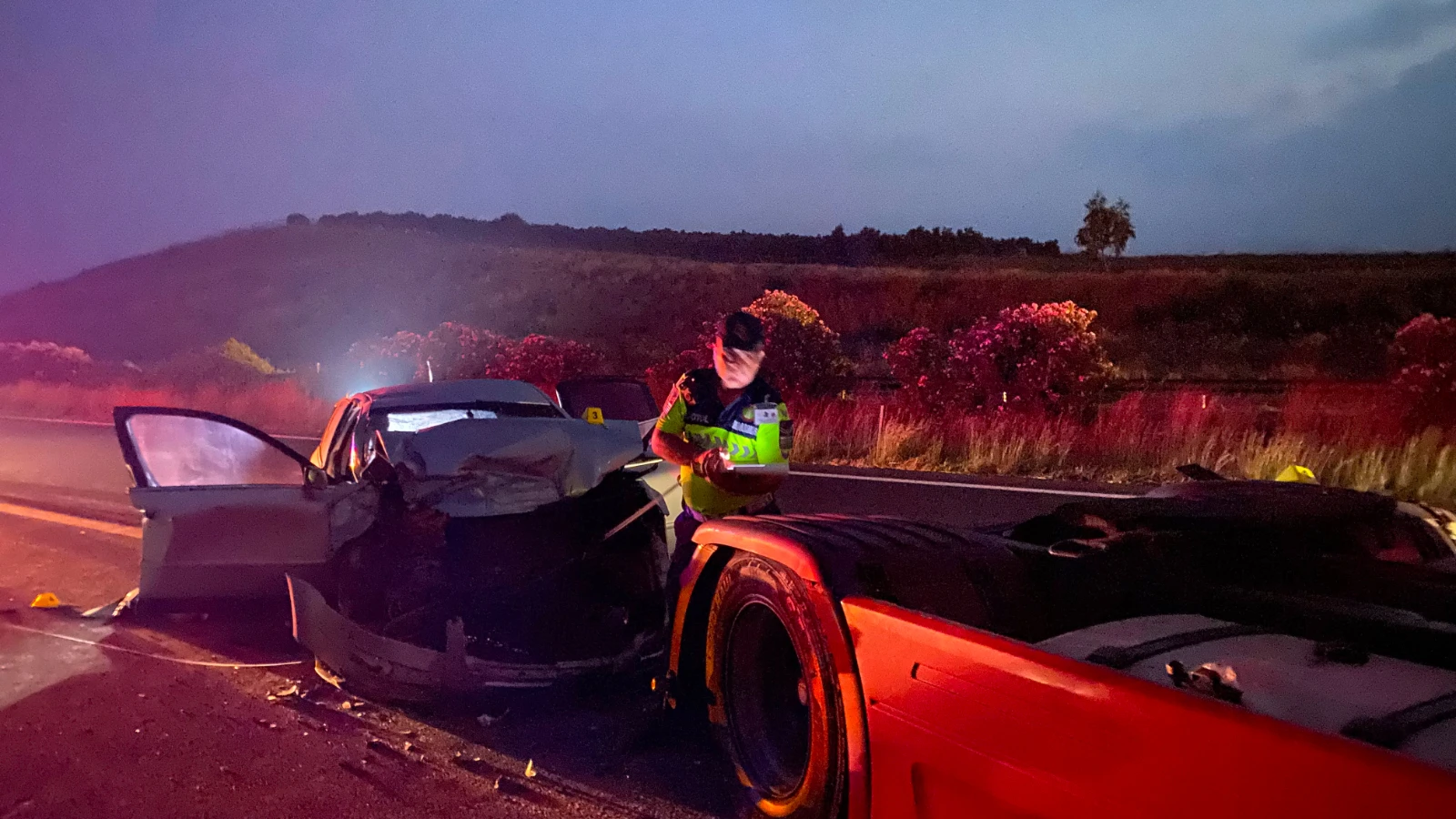 Adana'da TIR'a çarpan otomobildeki iki kişi öldü