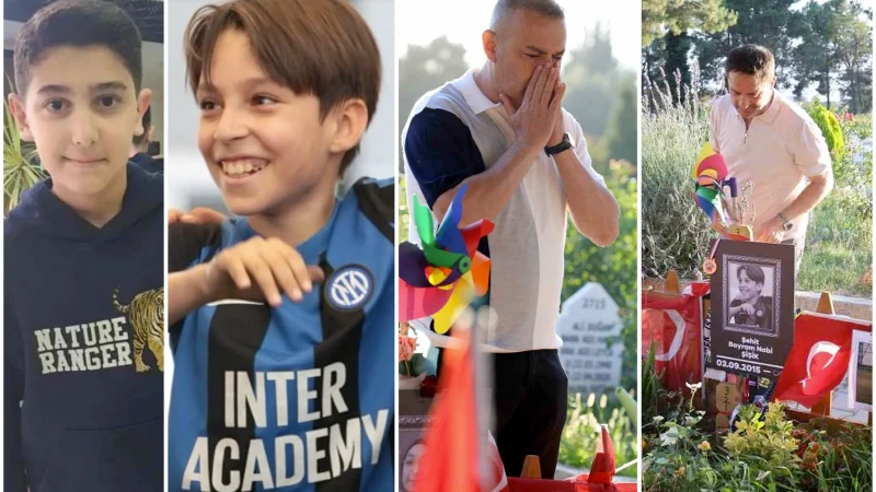 Kahramanmaraş'ta okuldaki saldırıda hayatını kaybeden Kerem ve Bayram'ın babaları Babalar Günü'nde evlatlarına koştu