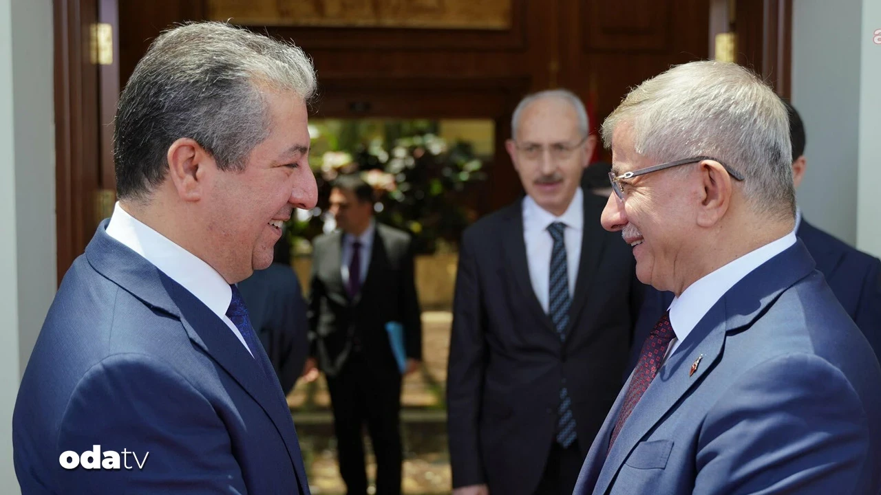 Ahmet Davutoğlu, Mesrur Barzani ile görüştü
