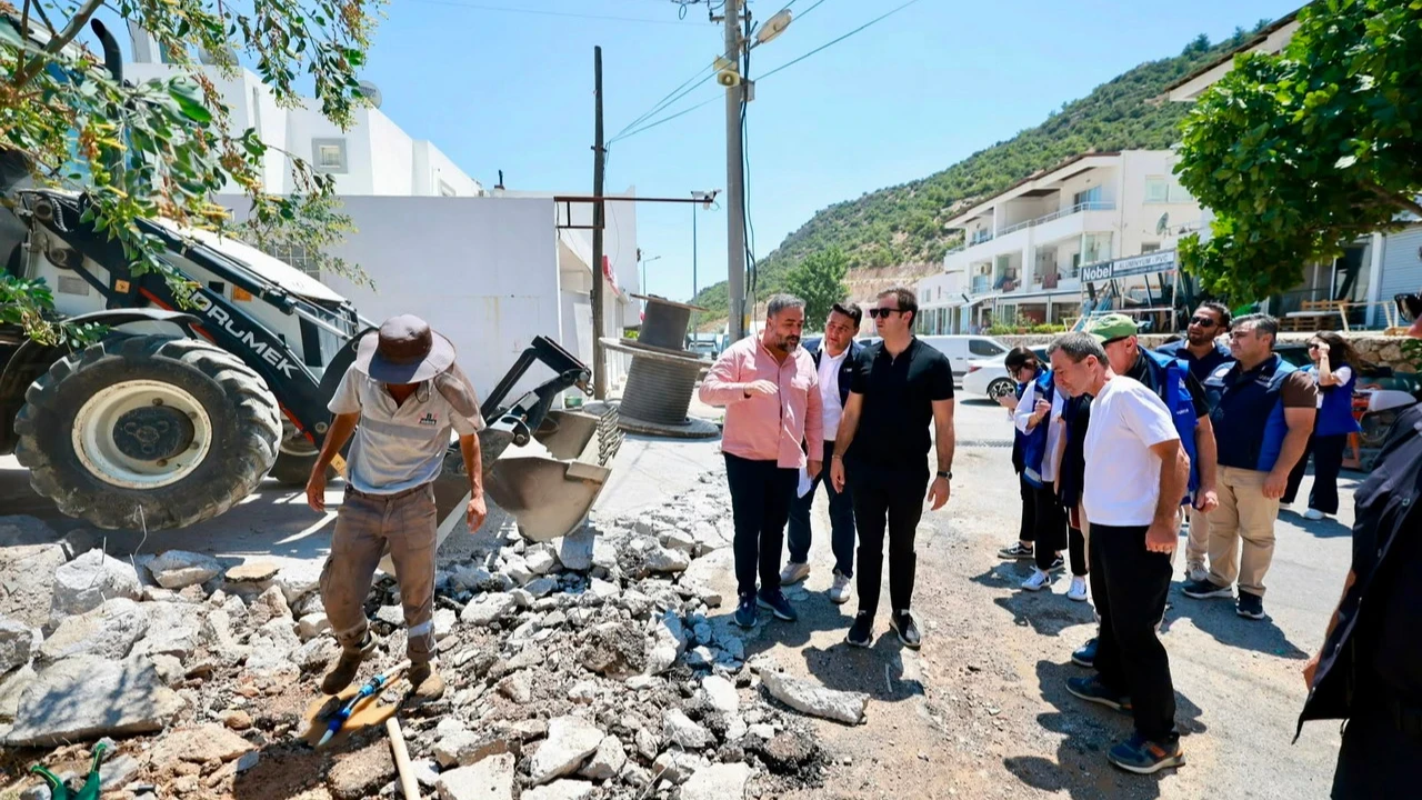 Bodrum Belediye Başkanı Mandalinci, Saha Ziyaretlerini Sürdürüyor