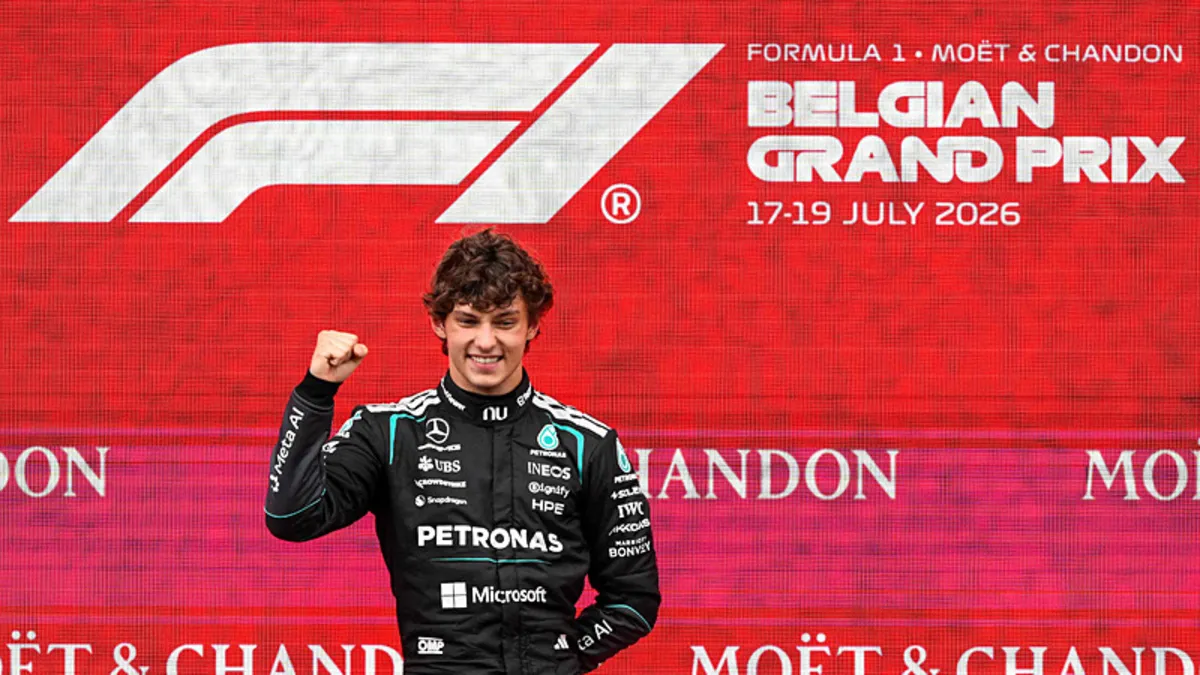 Belçika Grand Prix'sini kazanan Kimi Antonelli!