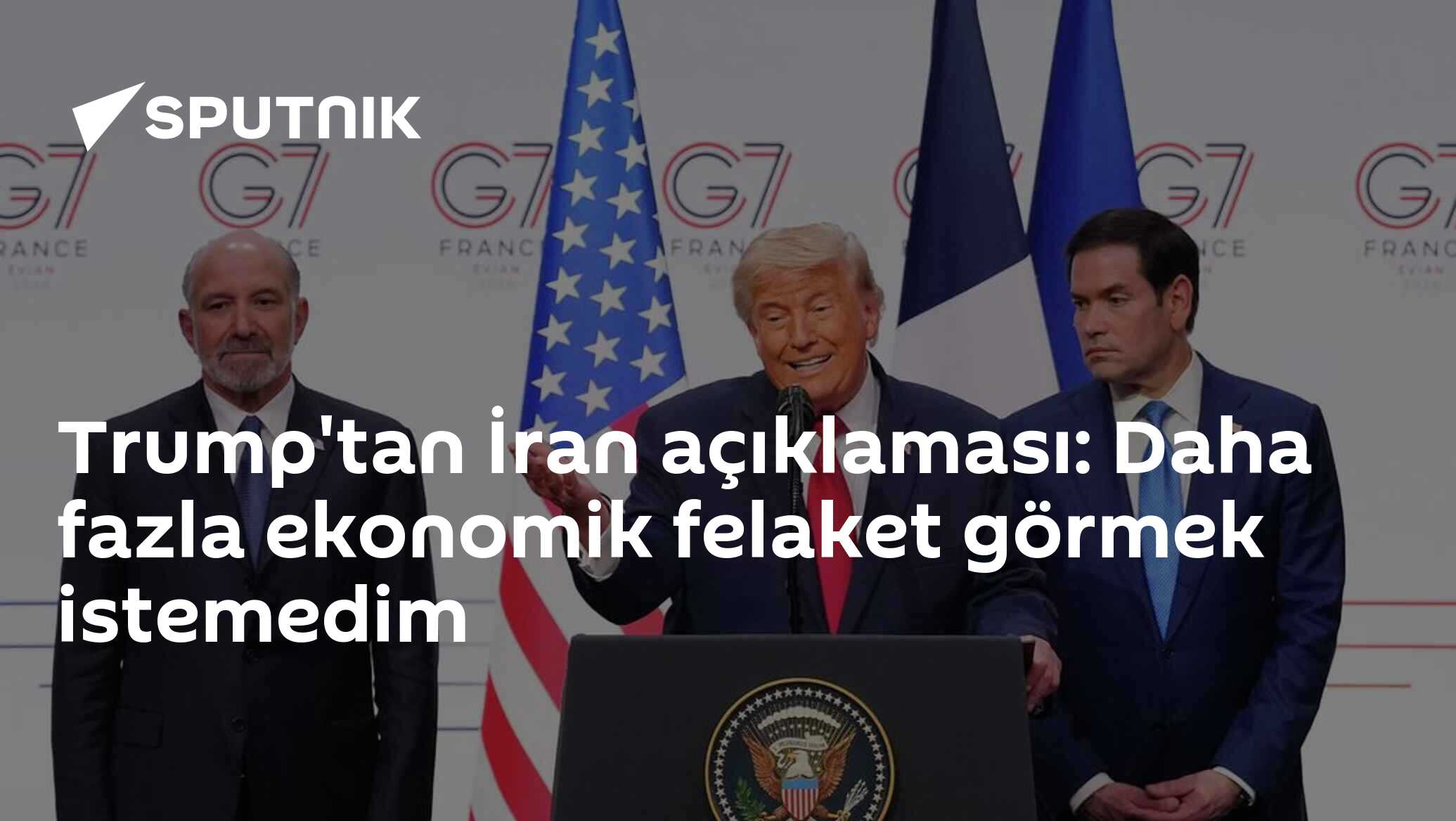 Trump'tan İran açıklaması: Daha fazla ekonomik felaket görmek istemedim