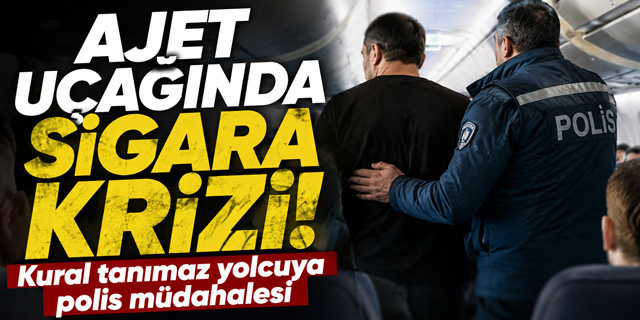 AJet Uçağında Sigara Krizi!