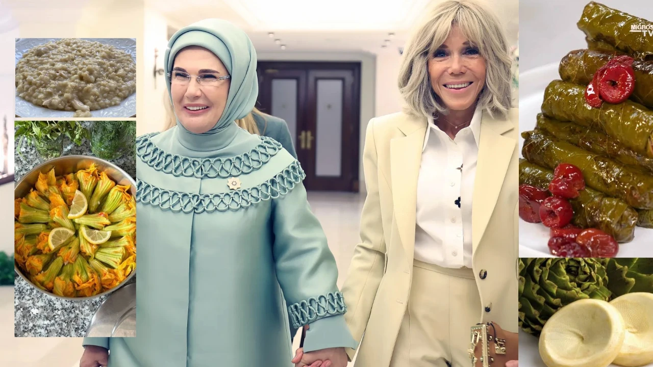 Emine Erdoğan'dan First Lady'lere keşkek, kabak çiçeği dolması, yaprak sarması ikramı