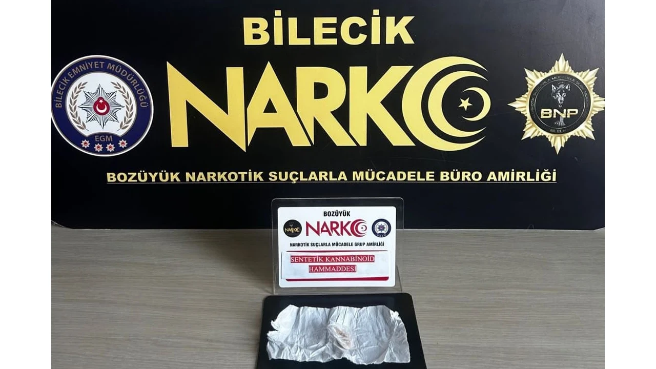 Bozüyük'te narkotik operasyonu: Sentetik kannabinoid hammaddesi ele geçirildi