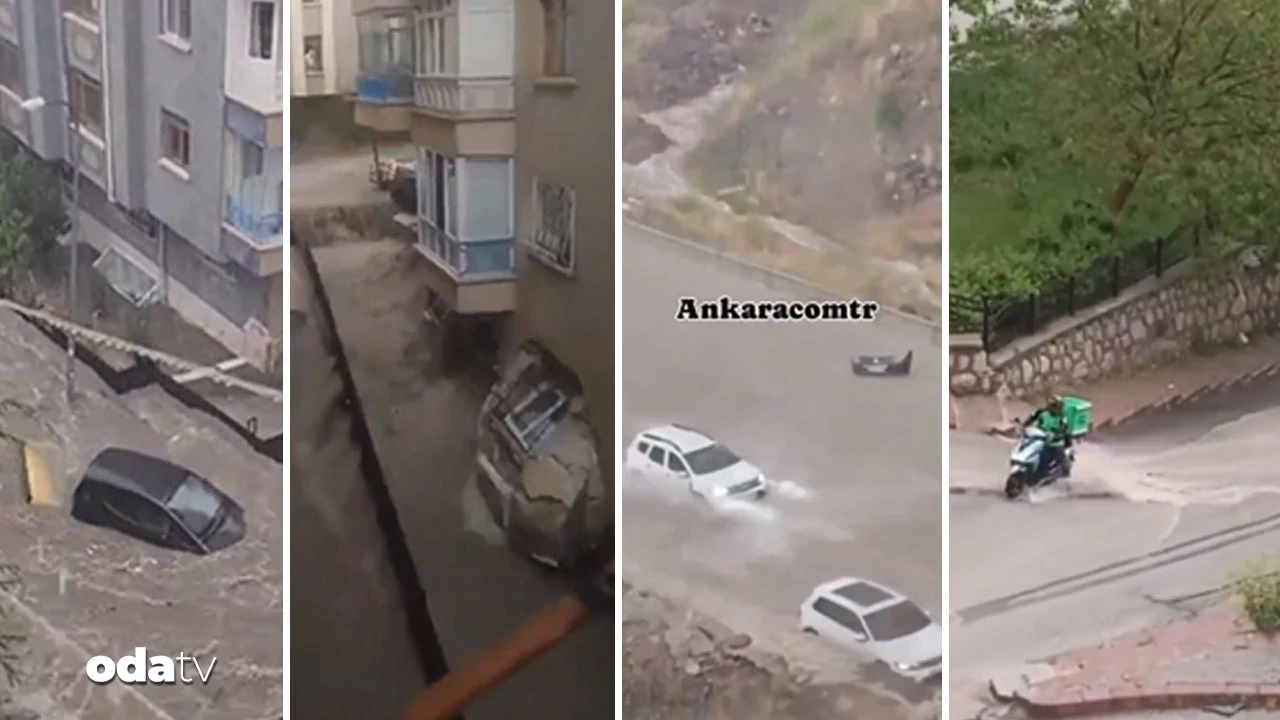 Haziran yağmuru sel getirdi... Ankara'da evin duvarı patladı... Artvin-Erzurum Karayolu ulaşıma kapandı