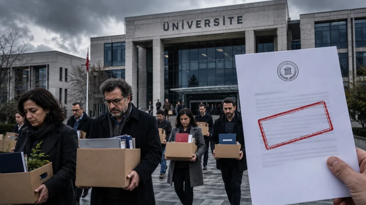 Üniversitede büyük kıyım! 100’e yakın akademisyen kapının önünde