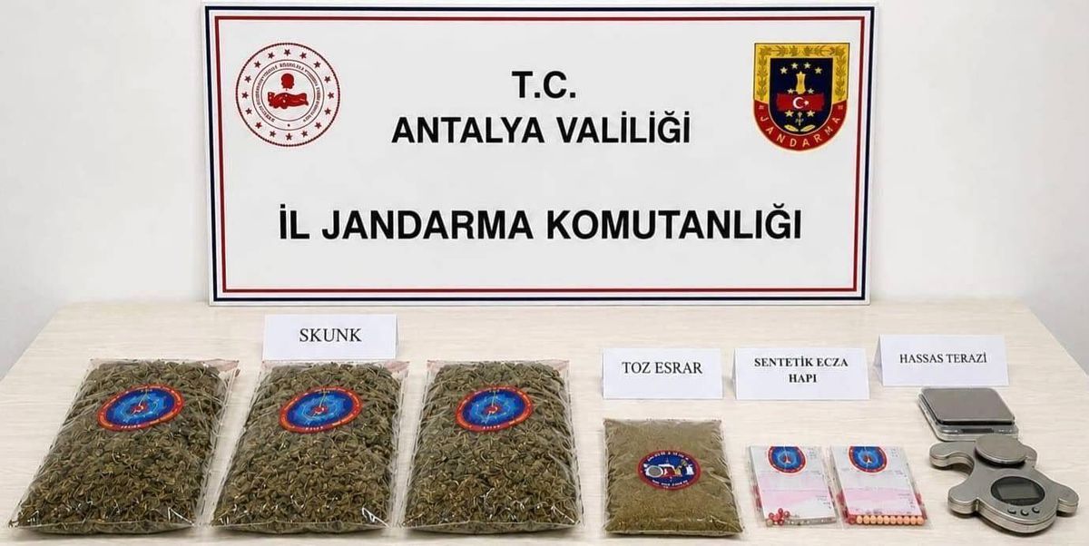 Antalya'da uyuşturucu operasyonu