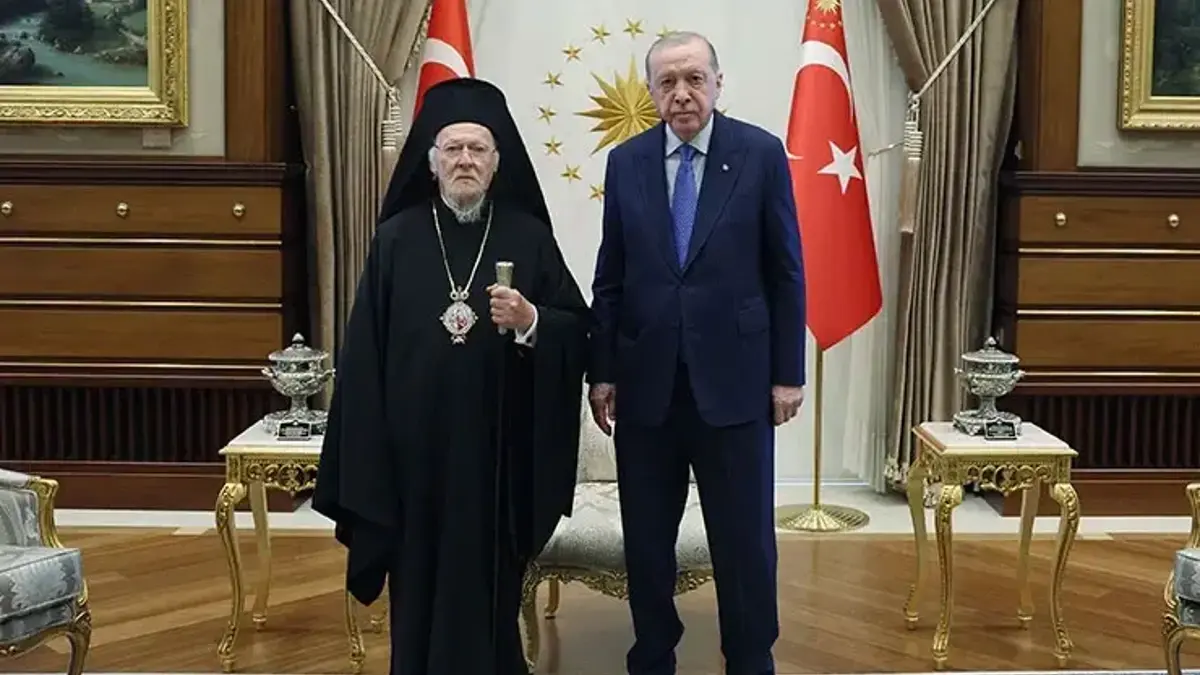 Cumhurbaşkanı Erdoğan, Fener Rum Patriği ile görüştü