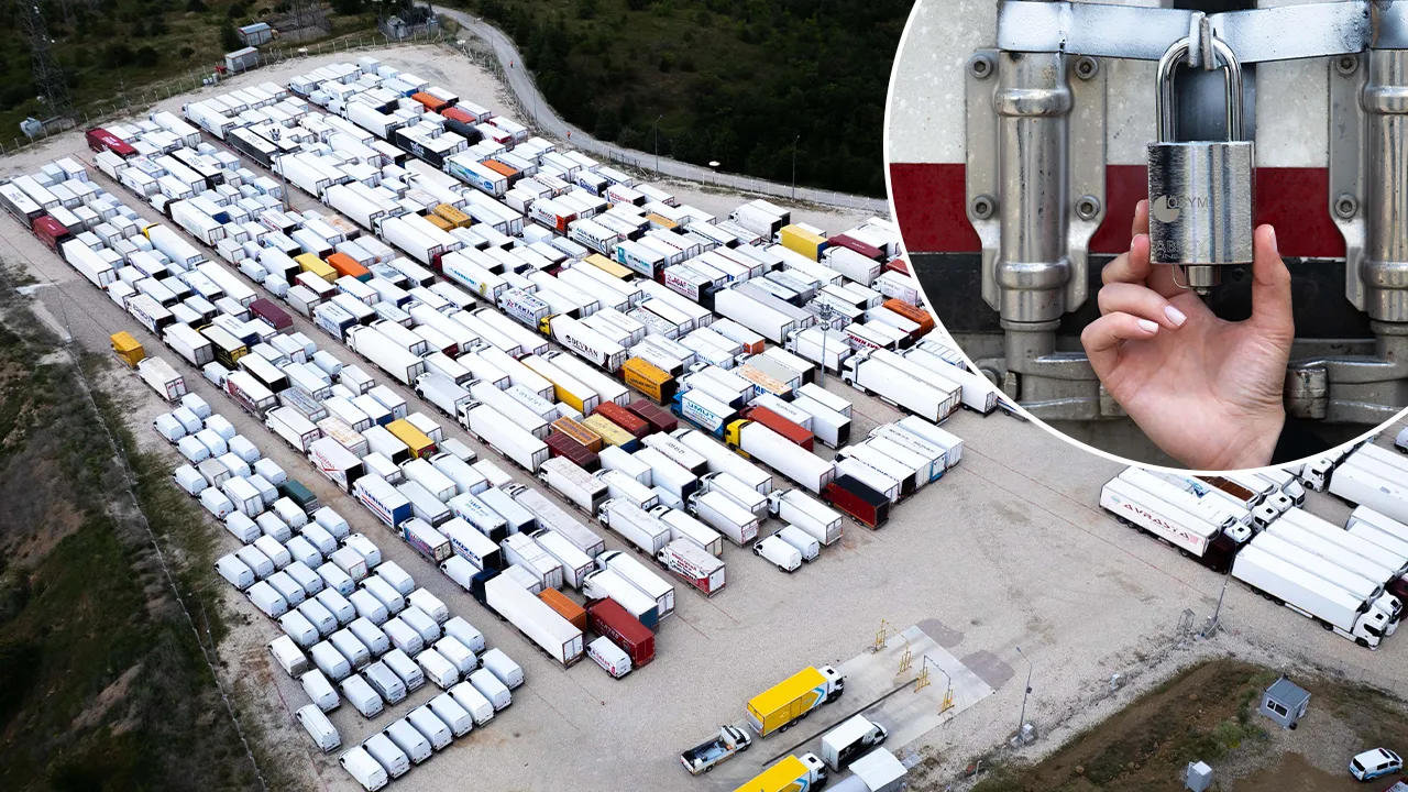 Hepsi kilitli, kameralı, polis takibinde! Türkiye'nin gözü kulağı bu tırlarda