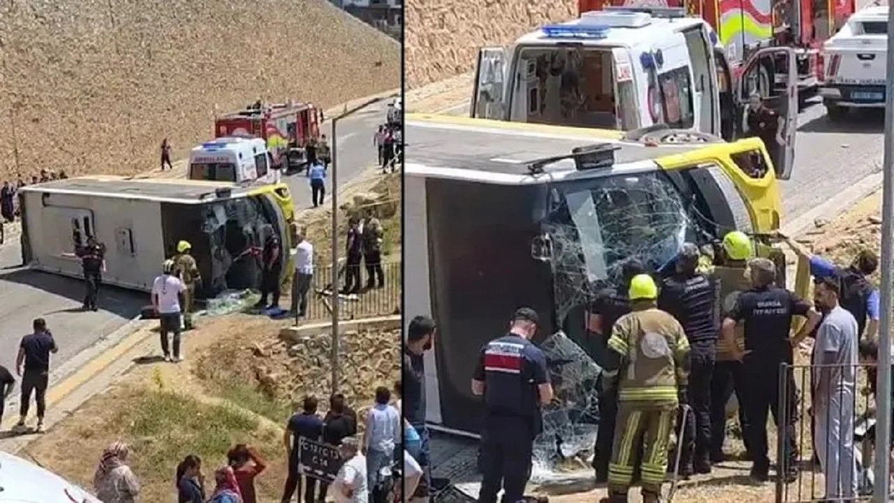 Bursa'da halk otobüsü devrildi: Yola aniden çıkan çocuğu kurtarmak isterken canından oluyordu!